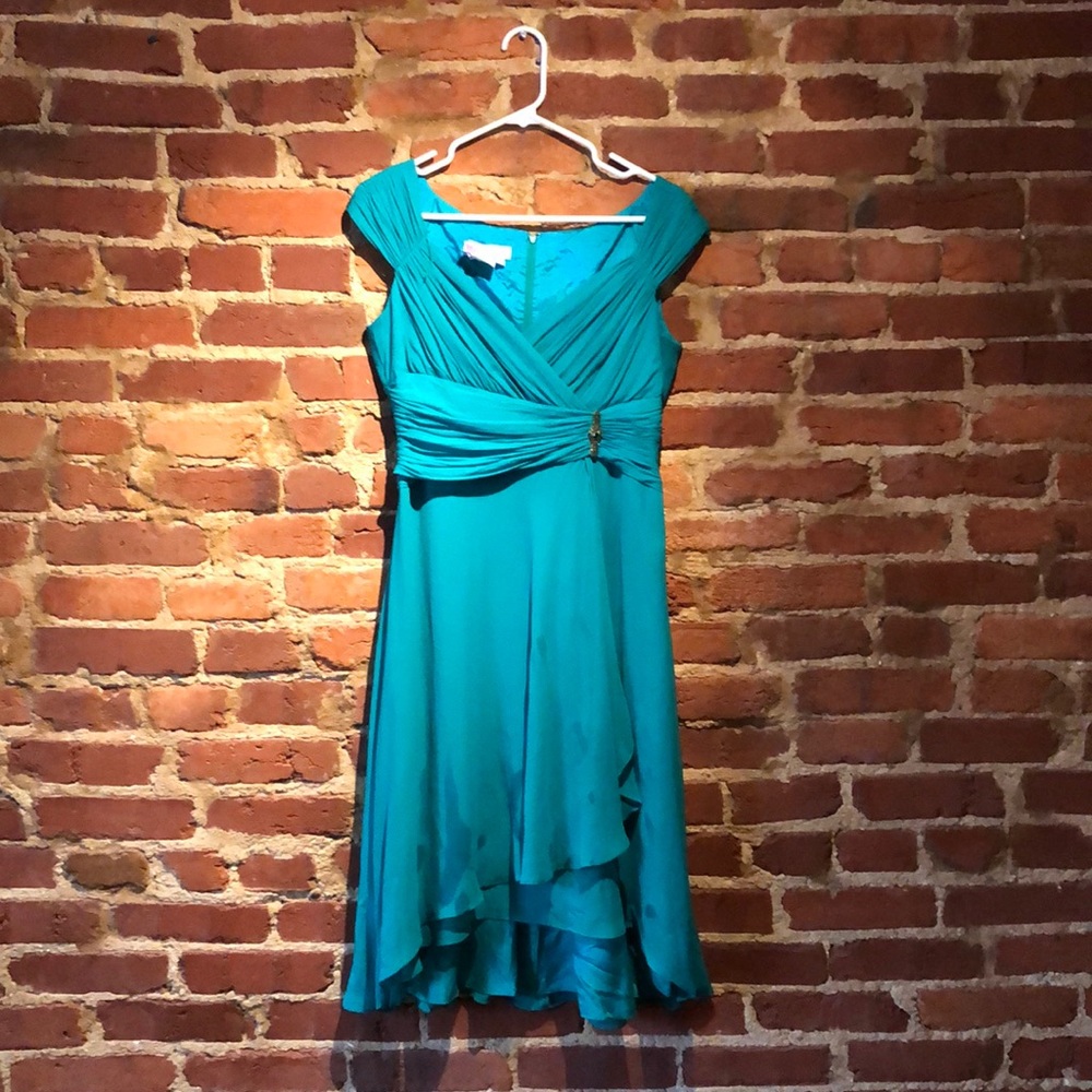 Vintage Emerald Cocktail Dress (formal, green)